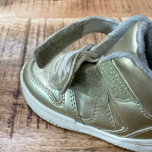 ADORABLE H&M Unisex GOLD high tops sneakers Double Velcro closure - Picture 8 of 11